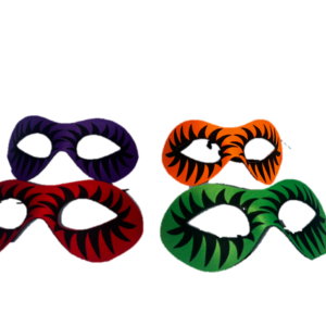 Antifaz plastico cebra