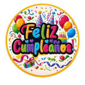 Colgante decorativo cumpleaños colores